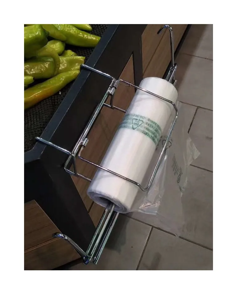 Good Quality Supermarket Use Stainless Steel Metal Plastic Bag Roll