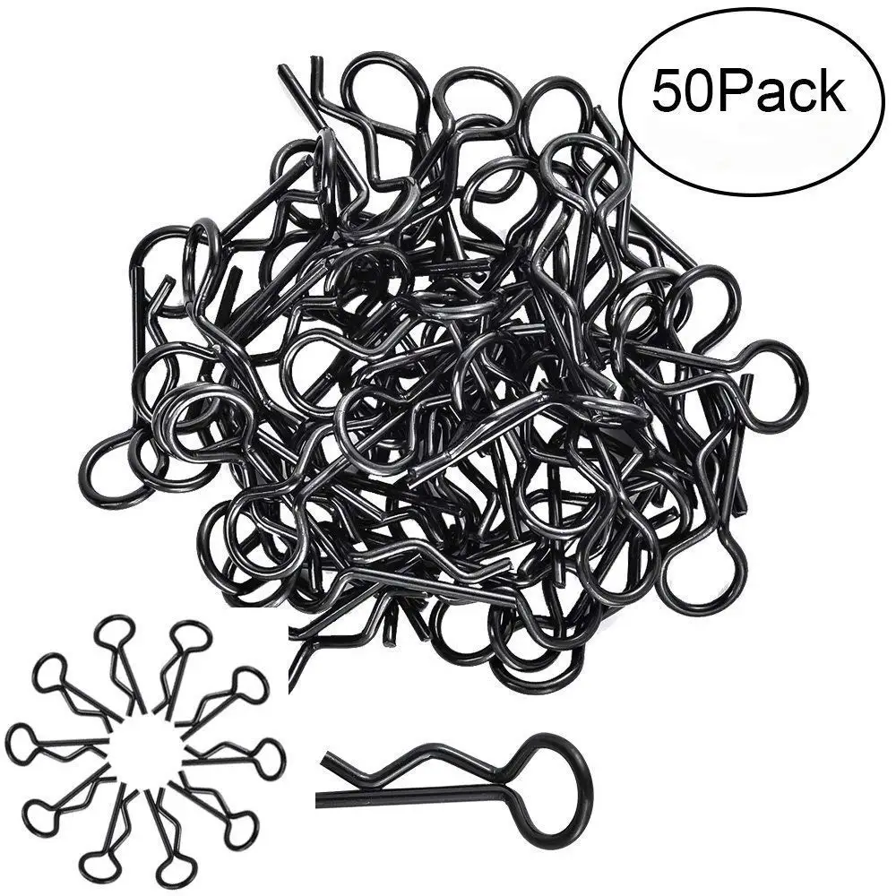 100Pcs Apex RC Products Medium RC Car/Truck/Buggy Galvanized Steel Body Clips