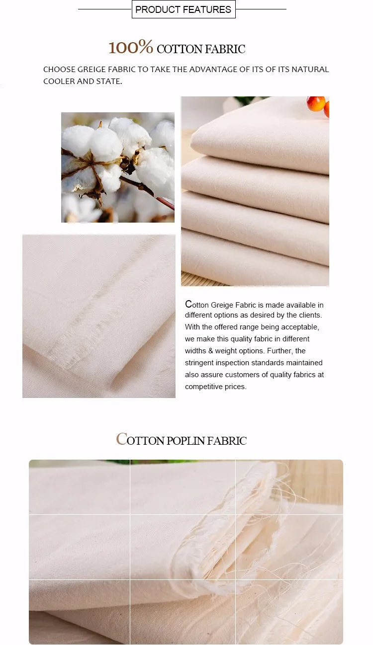 Factory supplier 100% cotton 30x30 76x68 grey melange  fabric