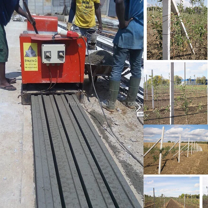 Manufacturer Price Precast Concrete Pole Making  Machine Column Machinery for Plantation  Boundary Park