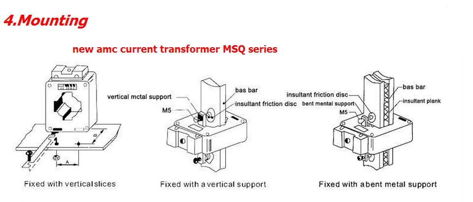 Low Voltage MSQ LMK3-0.66 Electrical Current Transformer MSQ-30 MSQ-40 MSQ-100
