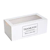 Custom white gift paper folding packing box your own logo print with transparent pvc window for present,cookies,cake packaging