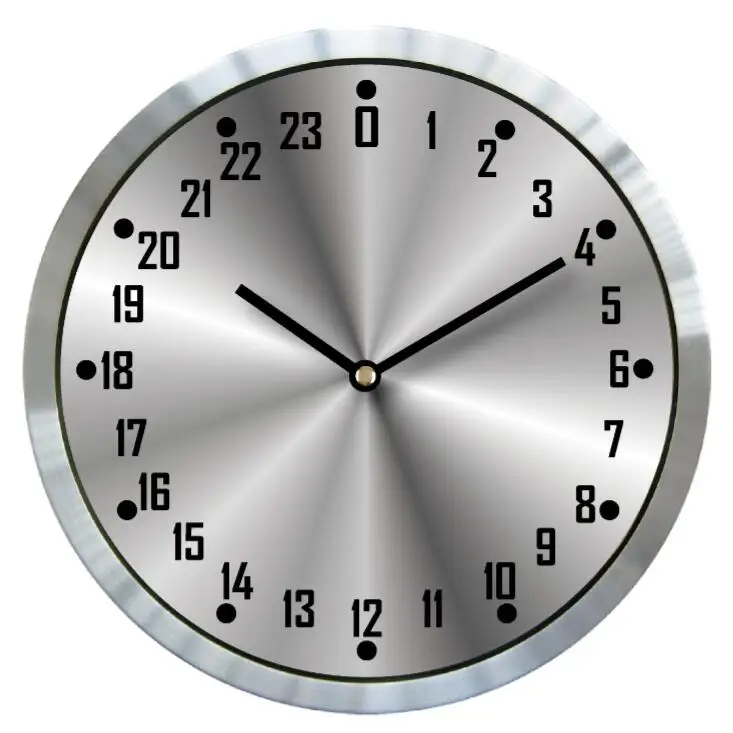 skilcraft 24 hour wall clock