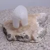 Wholesale natural white stone bear carving