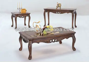 Cf30004 Unique Carved Cutout A Queen Anne Coffee End Sofa Table Sets Antique Carving High Cf30004 Unique Carved Cutout A Queen Anne Coffee End Sofa Table Sets Antique Carving High