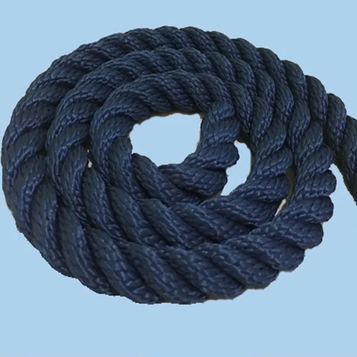 Top quality customized package and size Nylon/ Polyester 3 strand twisted marine rope for sailing boat, big yacht marine rope