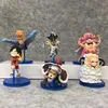WCF One Piece 9 Generation Cartoon Character Collection Model Toys PVC Anime Figure (6pcs/set)