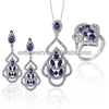 ss0028 wholesale 925 sterling silver wedding jewelry sets