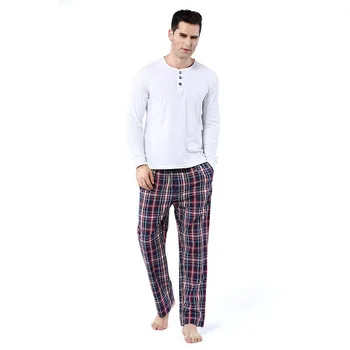 2017 Hot Sale Cloth Men's Pajamas Long Sleeve Sleepwear Men Sleepwear ...