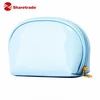New design personality shell shape leather mini makeup bag