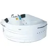 Best Sale Germany Double Corner Whirlpool Bath tub In 12 Nozzles With Stainless Steel Frame Indoor Spa Bath