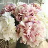 Handmade flower single European style decoration silk hydrangea artificial stem