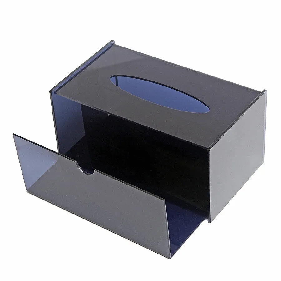 Beautiful Modern Black Funny Acrylic Facial Tissue Dispenser Box Cover