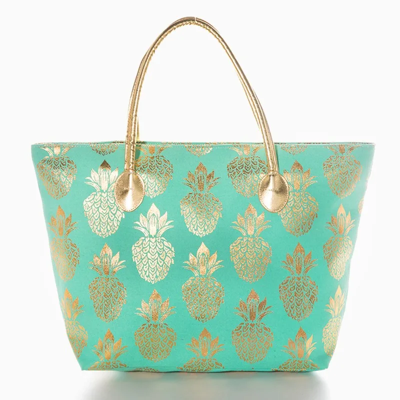 pineapple beach tote