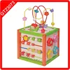 children wooden toys 5 in 1 Intelligent Playing Cube