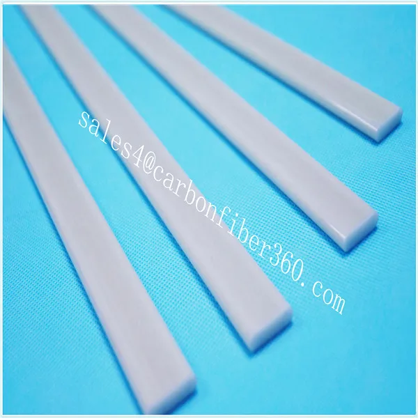 Pultrusion Strong 3mm*10mm Fiberglass Strips For Supporting Roman Blinds Curtain Frp Flat Bar