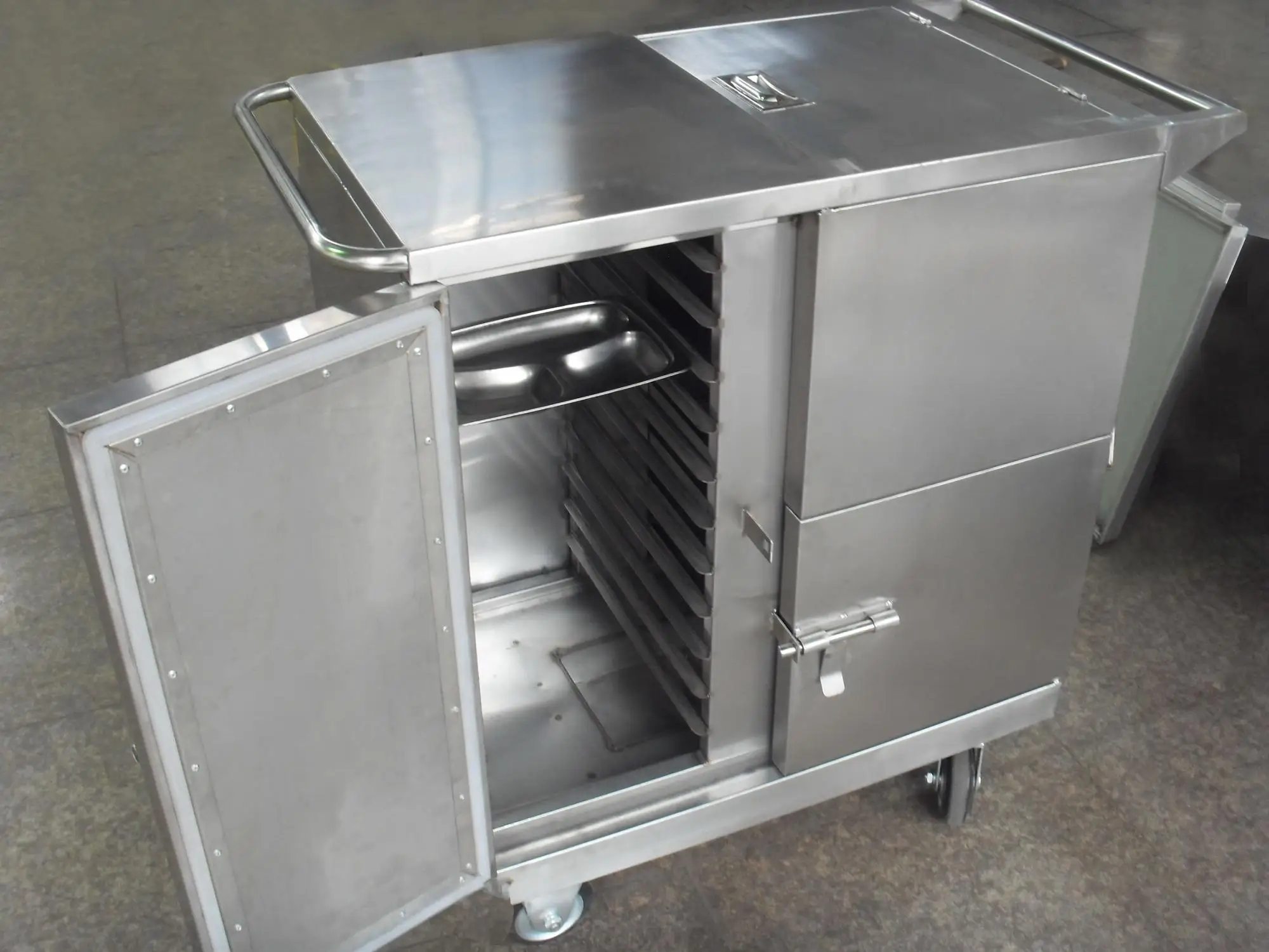 Electric Heated Type Stainless Steel Cart For Delivering Food Buy