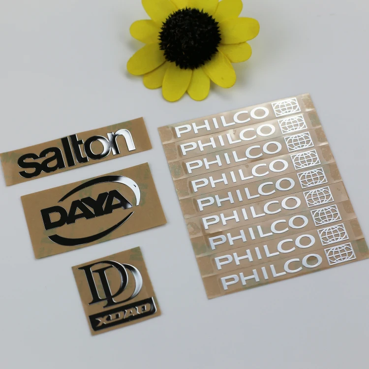 Factory Directly Sell newest special price nickel metal sticker stickers for home appliance new style electroforming label