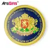 Personalized cheap logo design army eagle with hard enamel metal coin