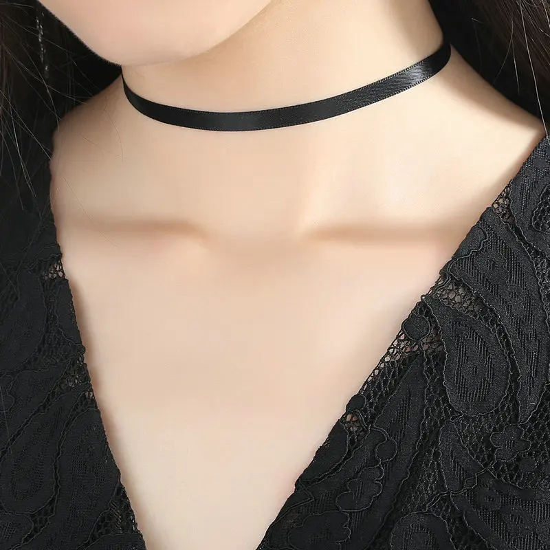 New Arrival Black Chocker Silver Charms Necklace Choker - Buy Chocker ...