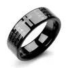 Custom Fashion Jewelry Tungsten Carbide Ring For Man And Woman,Cross Scripture Stainless Steel Ring