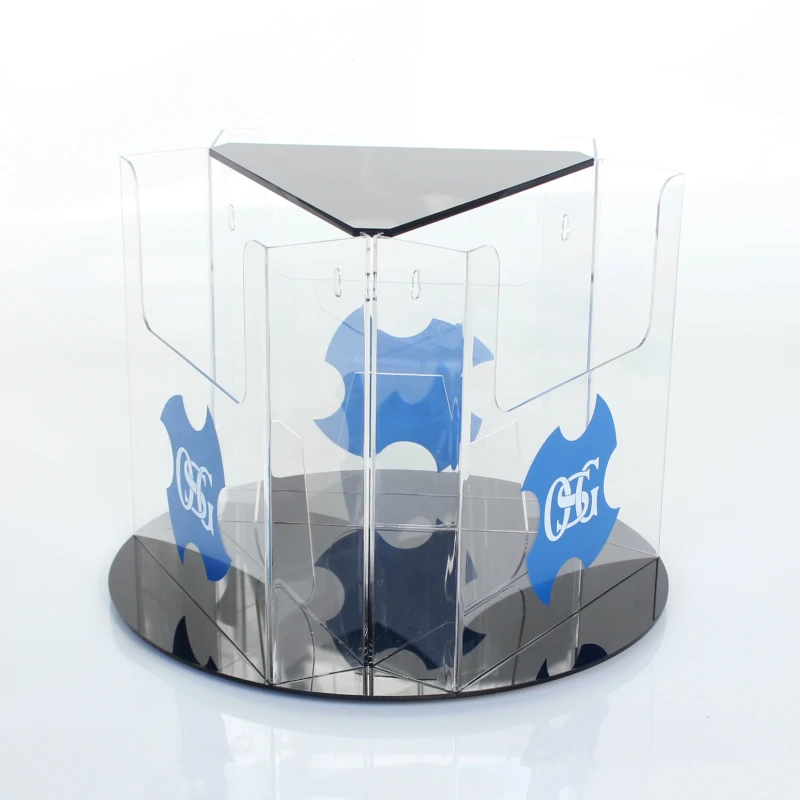 Claro Acrílico Titular De La Revista Libros De Visualización Bastidores