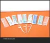 Individual paper mint waxed dental floss pick