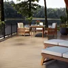 Outdoor garden new bicolour composite wpc decking wooden flooring