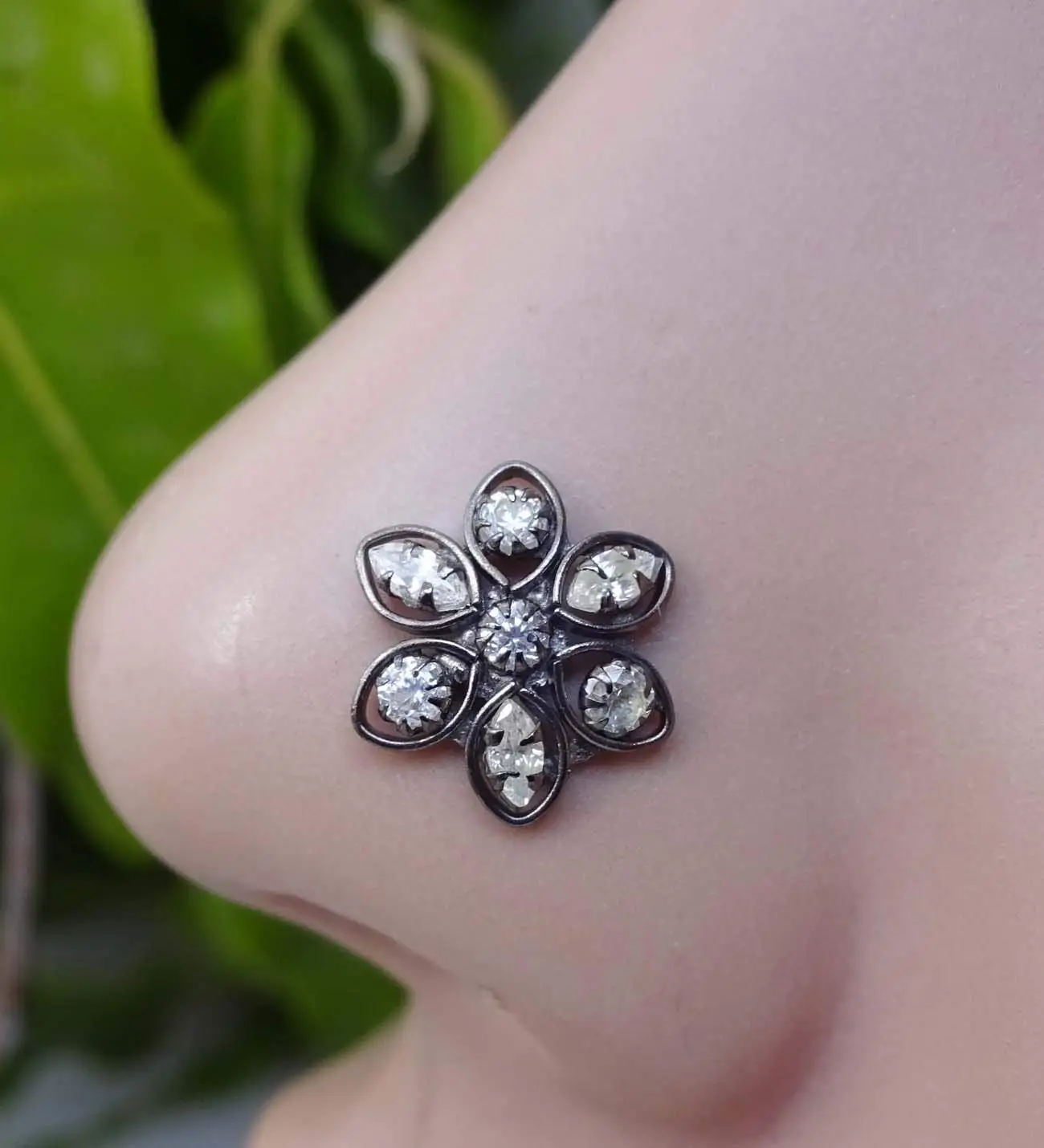 Sapphire Nose Stud 14g Nose Ring Nose Jewelry Indian Nose Ring 22g Nose Piercing