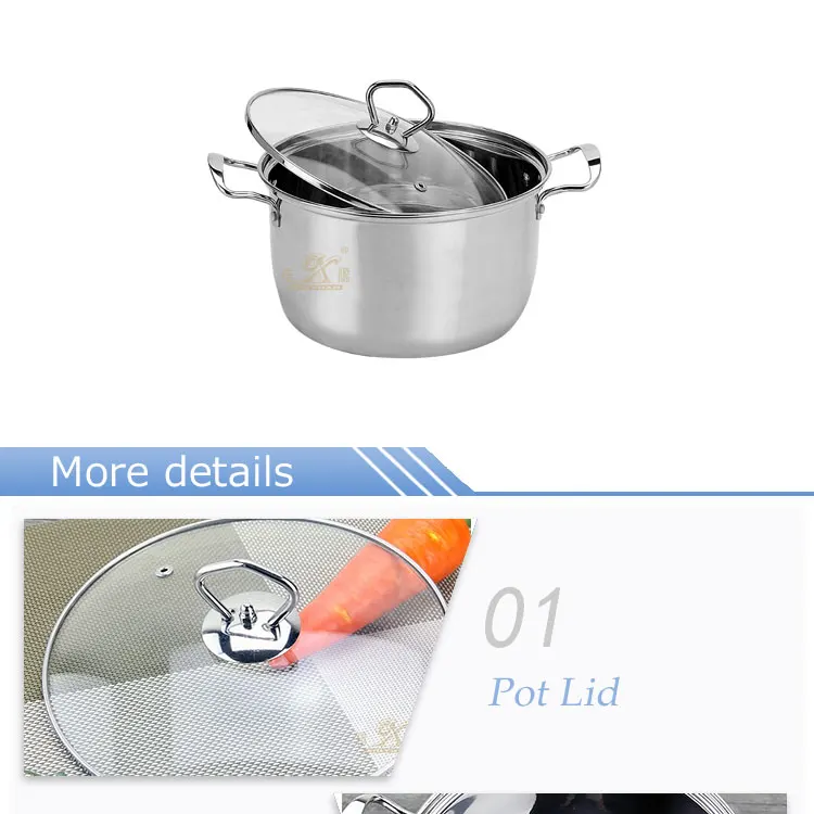 Cheap Newest Stainless Steel Casserole Pots Non Stick Cooking Pots ...