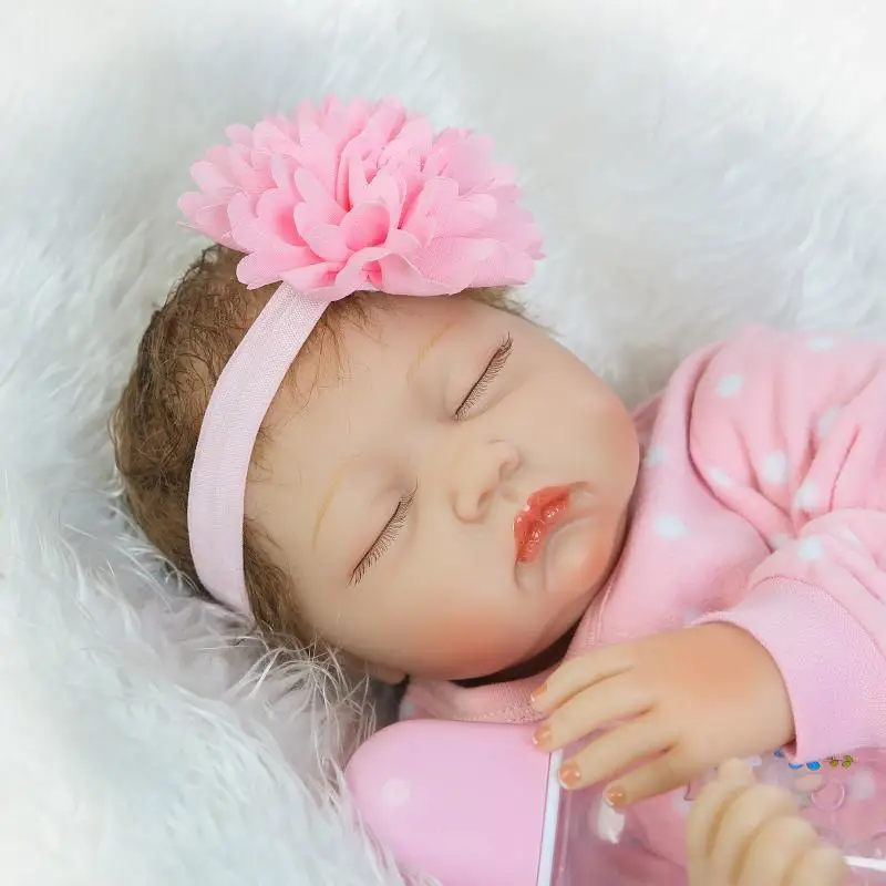 NPK Newborn Reborn Baby Dolls Silicone Cute Soft Babies Doll For