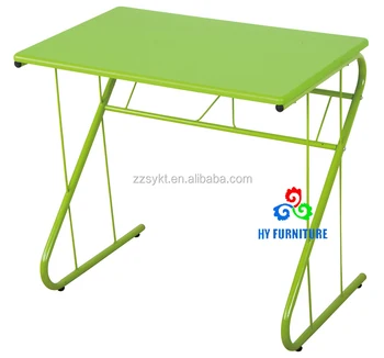 Simple Design Metal Frame Wooden Computer Desk Tables For Home Or