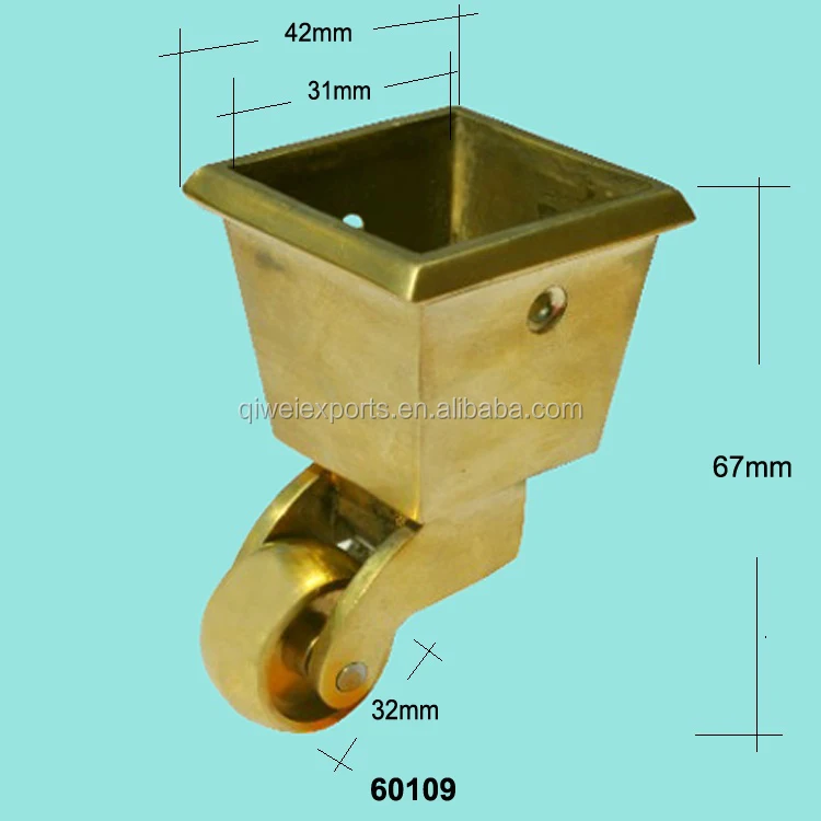 60109 brass wheel with square cup