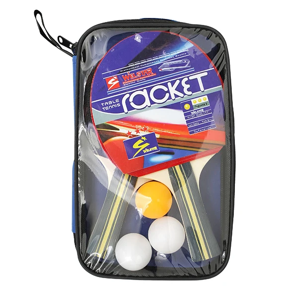 Cheap High Quality Pingpong Table Tennis Racket With 3 Table Tennis