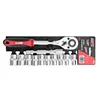 MPT 1/2" 12pcs Chrome-Vanadium Steel Professional Auto Repairing Wrench Set Household 9-12mm Ratchet Socket Wrench Set