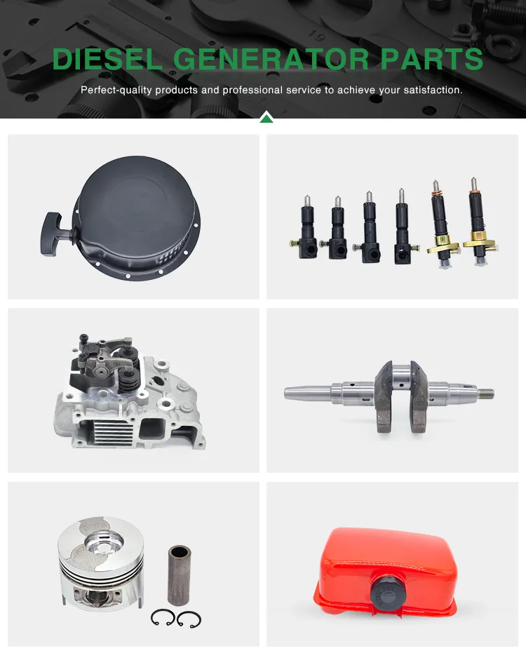 Custom Made High Quality Single Cylinder 170f 178f 186f 5kva Diesel