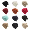 Selling Fashion 13 plain colors acrylic beanie cap winter women knitted beanie hat