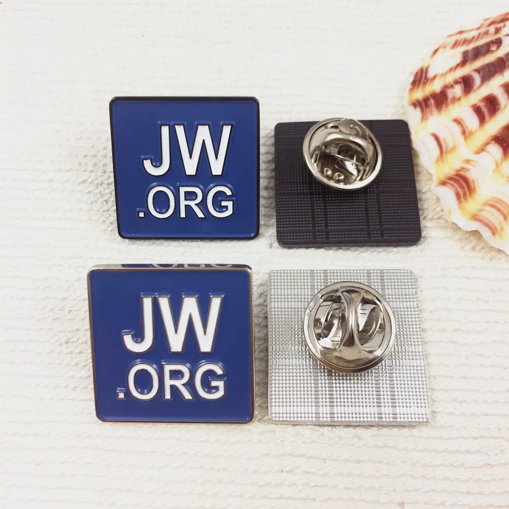 Square Custom Soft Enamel Jw.org Pin Badge Emblem - Buy Jw.org Pin,Jw ...