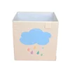 excellent quality kid cute storage bin cartoon pattern storage basket toy cloud storage box foldable for home