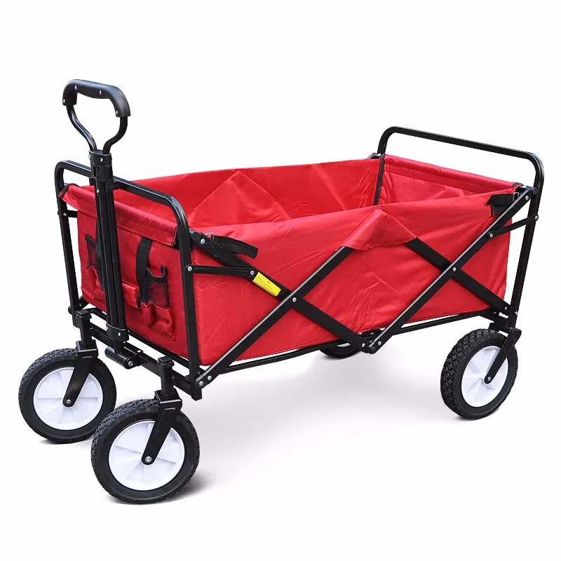 Foldable Wagon Stroller Shopping Trolley Cart Foldable Utility Wagon ...