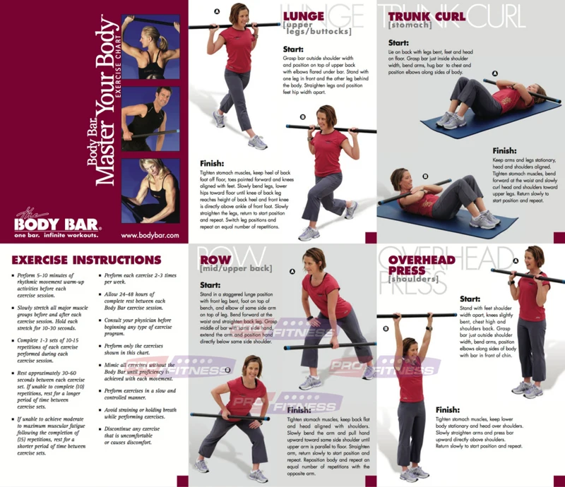 Body Bar Exercise Chart