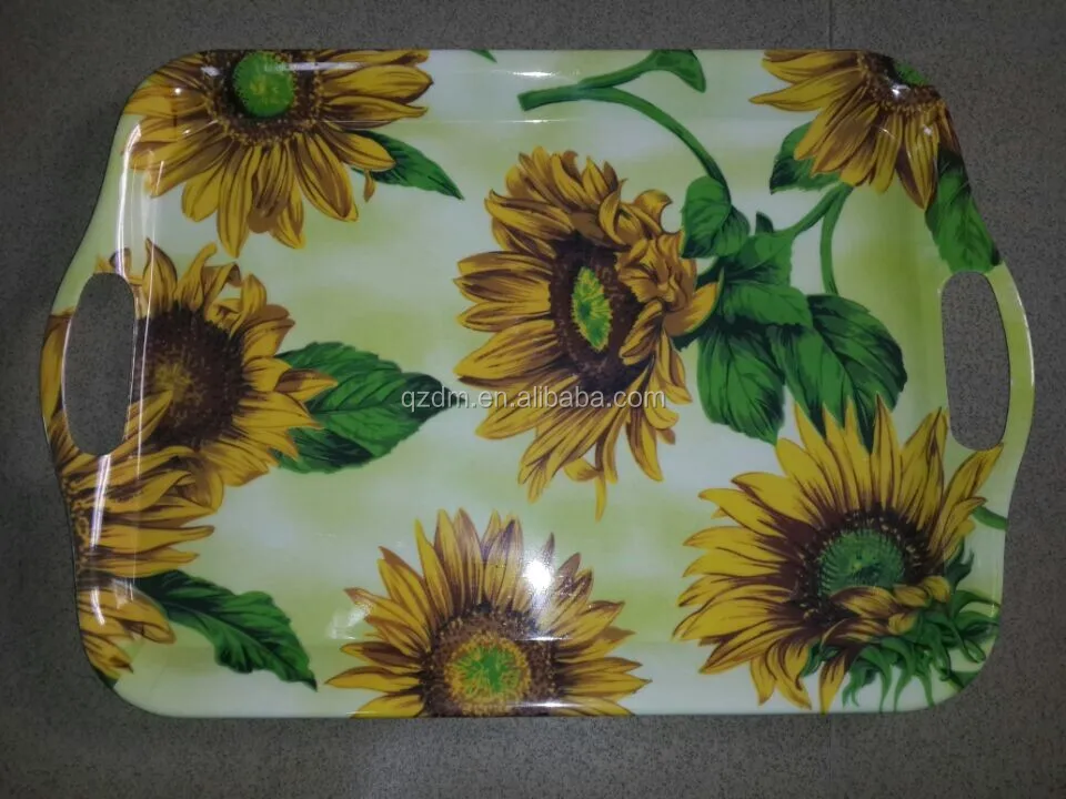 Customized large colorful restaurant use plastic food tray