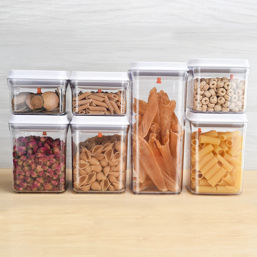 Various Sizes Plastic Food Container Box /plastic Dry Food Dispenser ...