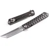 OEM steel d2 knife Titanium knife pocket clip
