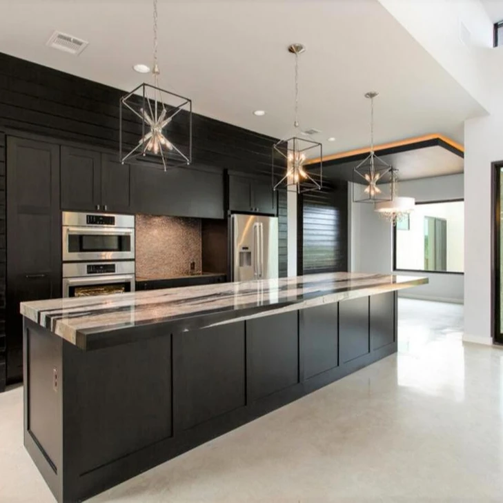 Black Shaker Style Kitchen Cabinets Solid Wood Kitchen Cabinets With