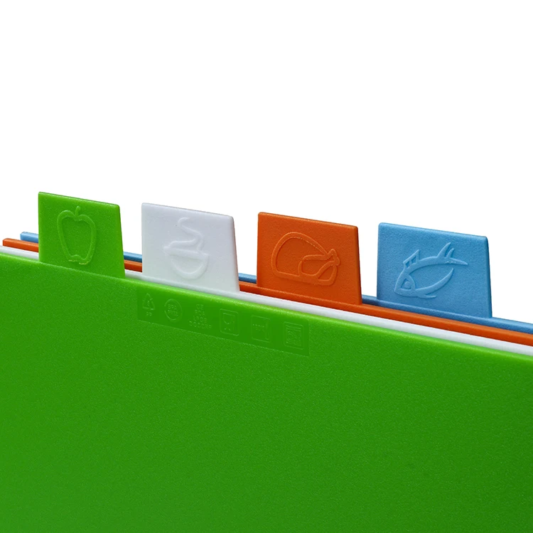 New Design Kitchen Colour Coding Chopping Blocks Cutting Board Set