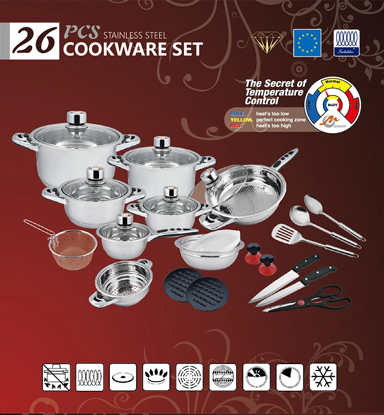 2018 New Product Stainless Steel Induction Capsule Bottom Cookware Sets