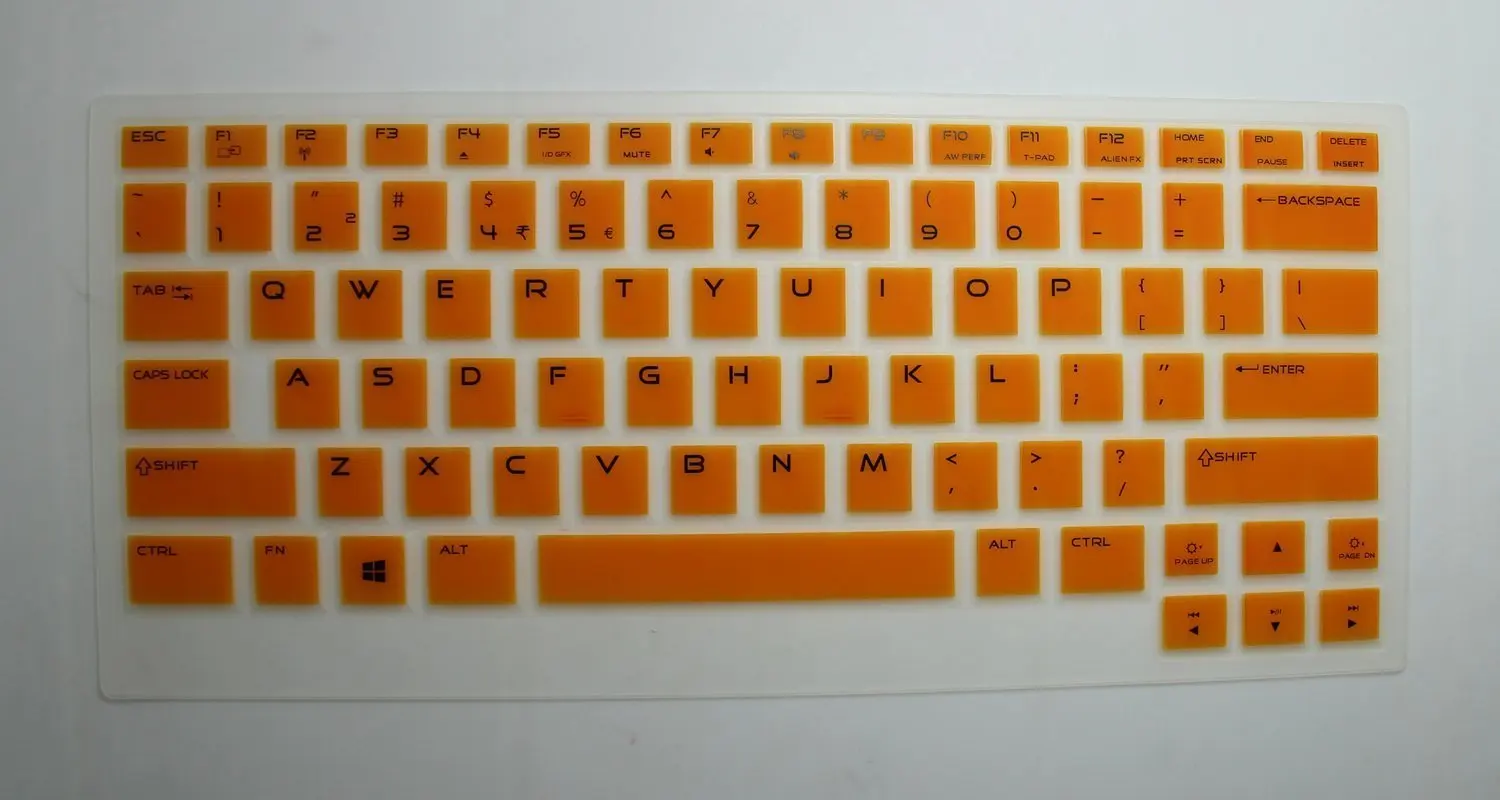 Bank ID Card Gaming Laptop 2013 version with BingoBuy Card Case for Credit BingoBuy Semi-White Soft Ultra thin Silicone Keyboard Protector Skin Cover for Dell Alienware 17 R1 if your enter key looks like 7, our skin cant fit
