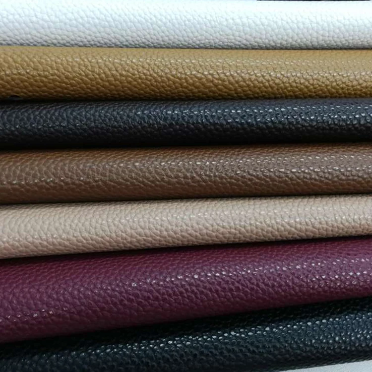1.2mm Quilting Knitted Litchi Pu Leather Fabric Roll,Cuero En Rollos ...