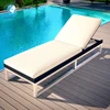Beautiful Fashion Aluminum patio Furniture Rattan Chaise Lounge / Swimming Pool Sun Lounger / Beach Chair